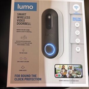 Smart Wireless Video Doorbell - Black